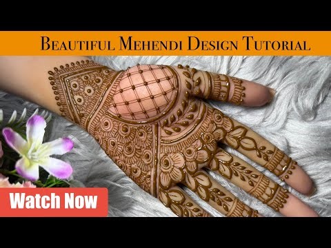 Simple & Stylish Front Hand Mehndi for All Festivals #hennatutorial #mehendi #mehndi