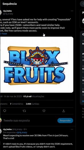 COMO VIRAR ADMIN DO BLOX FRUITS #roblox #roblox #bloxfruits