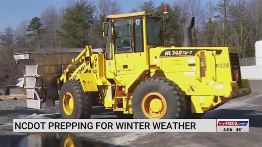 North Carolina Department of Transportation prepares for winter storm