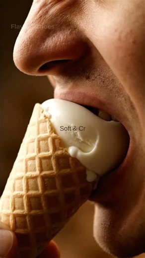 🍦 Ice Cream Cone ASMR | Creamy & Crunchy Cone Sounds #asmrfood #food