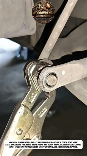 Heat & Clamp Trick to Loosen Stuck Bolt | Fast Mechanical Repair Hack