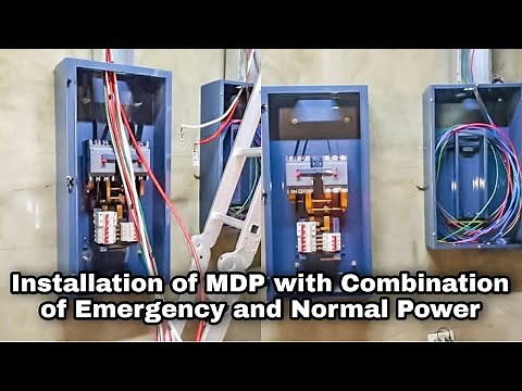 Installation of MDP with Combination of Emergency and Normal Power | Pinoy Electrical Warrior
