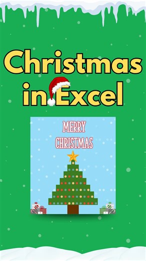 11K views · 38 reactions | Have you ever seen an Excel Christmas tree?  I stumbled upon one and thought, what if we add falling snow for an extra festive touch? ❄️✨ Here’s how I made it in Excel. Comment "SHORTCUTS” to get a FREE 270+ Excel Shortcuts! #exceltips #excel #finance #spreadsheets #productivityhacks #exceltricks #office #accounting #datavisualization #microsoftexcel | Excel Campus | Facebook