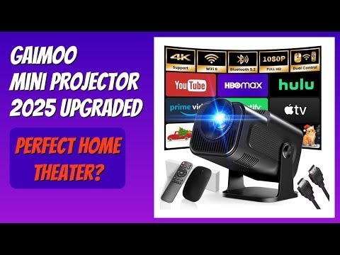 REVIEW (2026): Gaimoo Mini Projector 2025 Upgraded. Features