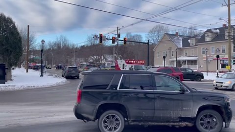 Crash involving student and school bus shuts down Route 35 in Standish for extended time