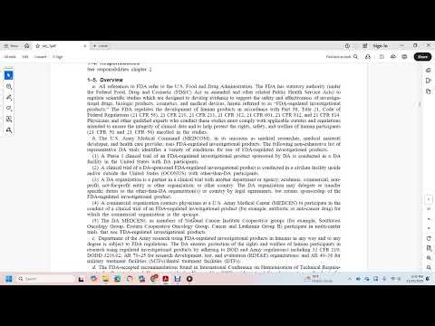AR 40 7 US FDA REG INVESTIGATIONS PRODUCTS IN HUMANS INCLUDE SCHEDULE I SUBSTANCES CHAPTER1
