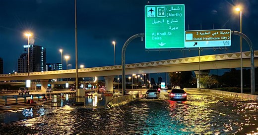 Historic rain, flash flooding in Dubai
