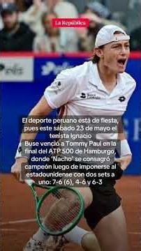 🇵🇪🎾PERÚ CAMPEÓN: IGNACIO BUSE se coronó CAMPEÓN del ATP 500 de Hamburgo | #LR