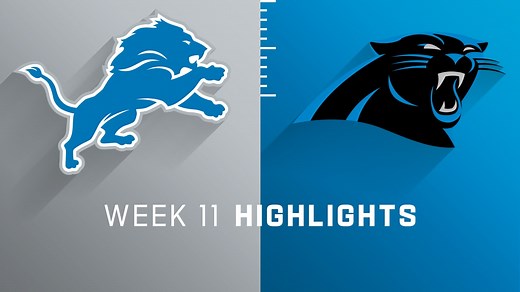 Lions vs. Panthers highlights | Week 11