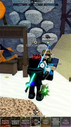 Selling Special Fragmented Fish in Roblox Fisch #shorts #roblox #fisch