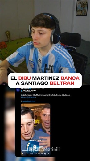 EL DIBU YA ADOPTO A BELTRAN | #dibu #beltran #river #argentina #futbol #mundial #fyp #matini
