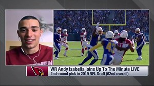 52K views · 760 reactions | Rookie WR Andy Isabella joins 'Up to the Minute' to talk about his draft-day experience, what he is going to ask teammate WR Larry Fitzgerald, and how his sister helps him train. : NFL Network | Arizona Cardinals | Facebook