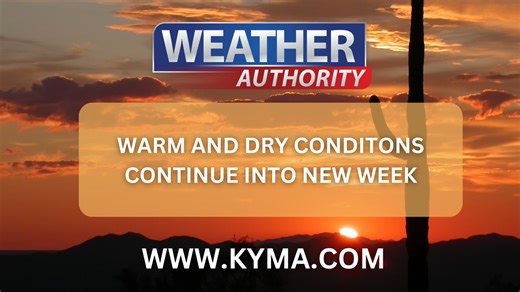 Warm and dry weather ahead for Yuma and Imperial Counties