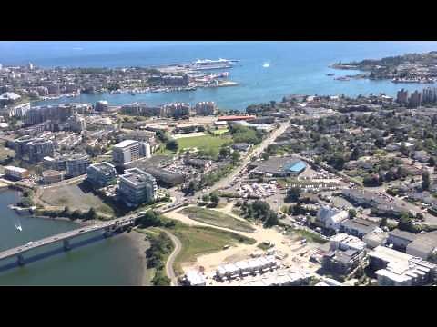 Landing a float plane - inner harbour YWH - Victoria, BC, Canada, June 2013