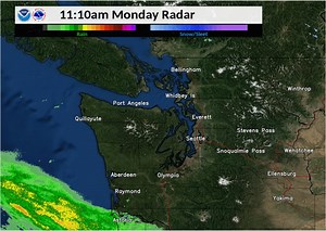 1.1K views · 34 reactions | Rain moving in from the southwest into Western Washington this afternoon. Already reporting rain along the Coast and Southwest Interior. Rain should be in the Seattle area in the next hour or so. | US National Weather Service Seattle Washington | Facebook