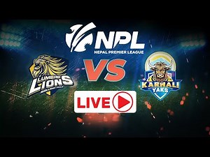 LIVE: Nepal Premier League 2024 |KARNALI YAKS VS LUMBINI LIONS | TU Cricket Ground #npl2024