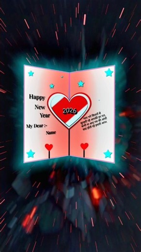 Greeting Card Happy New Year 2026 StatusEditing I Greeting Card Video Editing AlightMotion | XML