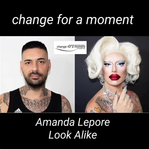#amandalepore #changeforamoment #makeuptransformation #dragtransformation #lookalike #viral #fyp #beforeandaftermakeup @lenabybo @cococitsch
