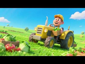 Traktor Tom sammelt frisches Gemüse – Kinderlieder & Nursery Rhymes | Beschreibung