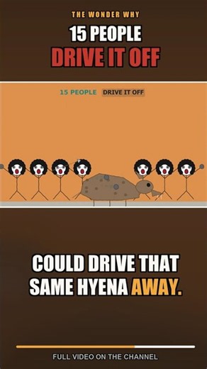 15 People vs. One Hyena #shorts