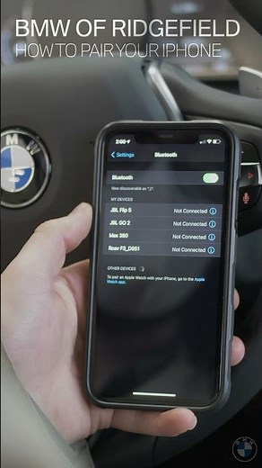 BMW of Ridgefield - How to pair your phone in a brand new BMW