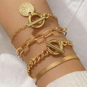 Set Of 4 Boho Stackable Bangle Bracelet Set For Women