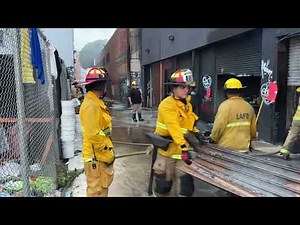 LAFD: Early Morning Blaze in Downtown Los Angeles | October 28, 2024