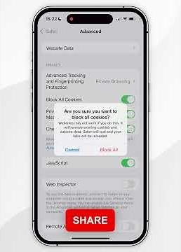 📱 How To Block All Safari Cookies On iPhone!