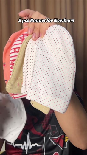 Essential Cotton Bonnet for Newborns – 5 Pcs Set