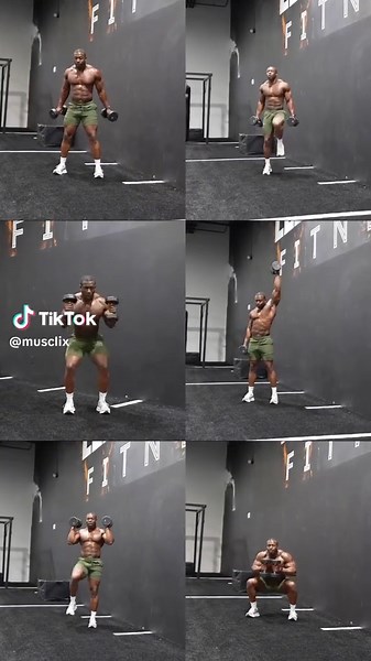 🔥 FULL-BODY DUMBBELL WORKOUT (SAVE & TRY!) 💪 GET JACKED FOR FREE! 🚀 Musclix Free Gains – A TOTALLY FREE 6-week workout plan! 🔗 Link in bio – Start now! 💯 Workout Routine: 🏋️‍♂️ High Knees – 4x20 seconds 🏋️‍♂️ Squat Curl Combo – 4x12 reps 🏋️‍♂️ Squat Press Variation – 4x8 reps (3 squats = 1 rep) 🏋️‍♂️ RDL to Clean – 4x12 reps 🏋️‍♂️ Squat Press Variation – 4x10 reps 🏋️‍♂️ High Knee Press Combo – 4x12 reps 🔥 Execution Tips: ✅ Focus on controlled movements for maximum muscle activation.