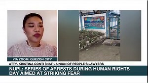 11K views · 73 reactions | The series of police raids and arrests on the International Human Rights Day was meant to strike fear into activists, said Atty. Kristina Conti of the National Union of Peoples' Lawyers. A trade union organizer and a journalist were arrested in separate incidents on Thursday. | ANC 24/7 | Facebook