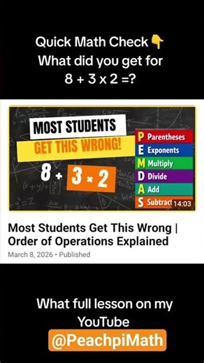 Order of operations lesson