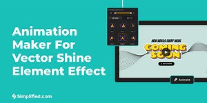 AI Photo Animation for Vector Shine Element Effect