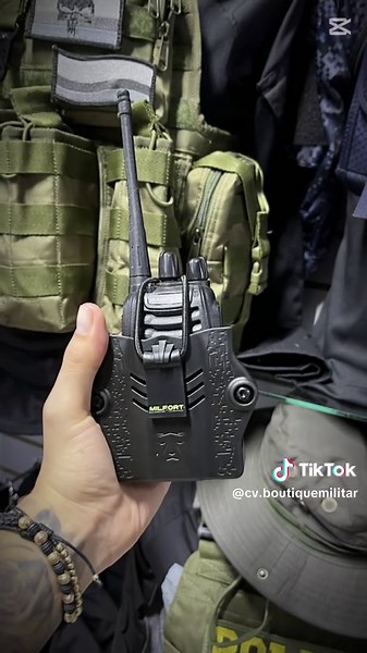 Porta Radio Milfort Polímero Molle Táctico