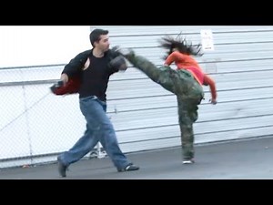 Taekwondo Girl vs Boxing Guy | Martial Arts Action Scene