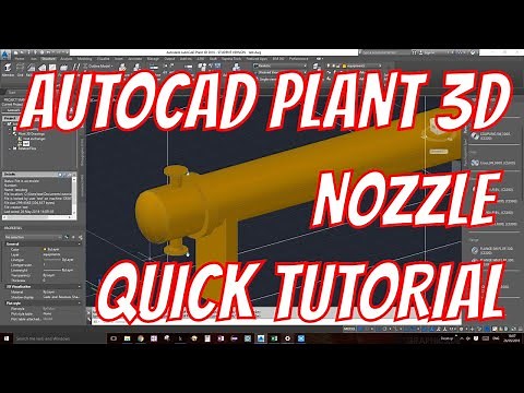 Tutorial 11 - AutoCAD Plant 3D - Adding Nozzels