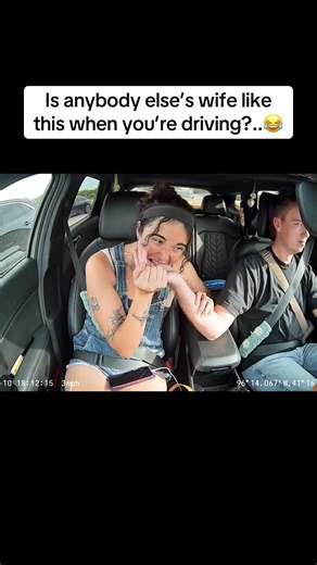 She does this every single time we are in the car 😂 #meghanandjack | Driving