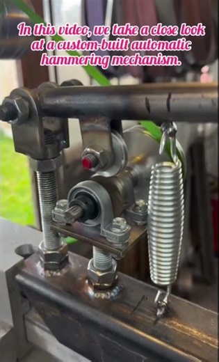 ​DIY Automatic Spring-Loaded Power Hammer | Mechanical Engineering Project