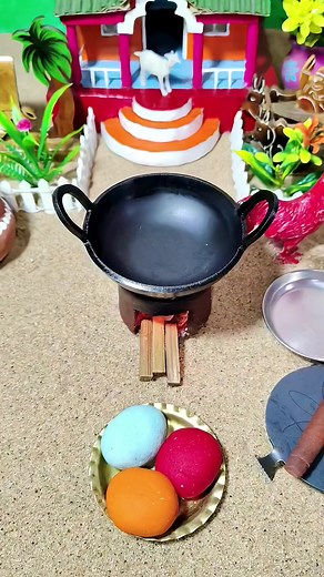 Mini Colourful Luchi Recipe for Mini Kitchen Dolls