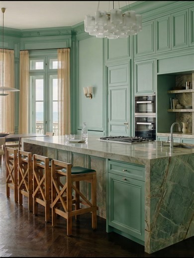 "The Jade Promenade Estate" Modern Parisian Chic Kitchen in Contempora...