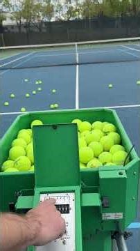 Learn how to use the tennis ball machine like a pro 🎾