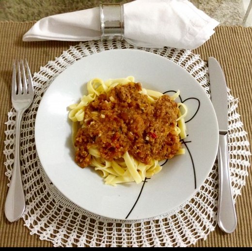 Receita de Macarrão de atum com molho de tomate, enviada por ariela lopes - TudoGostoso