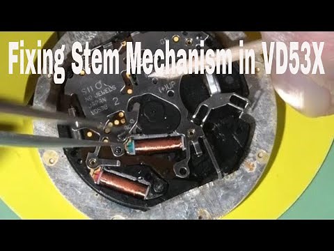 How to Fix a Stem Mechanism Malfunction in SII/Seiko VD53B, VD54B and VD57B Watch Movements