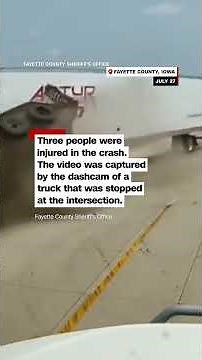 Severe truck collision in NE Iowa caught on dashcam