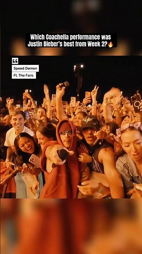 Which JUSTIN BIEBER Coachella WEEK 2 performance was the BEST? 👀🔥BILLIE • FANS • BIG SEAN 👀🎤🔥