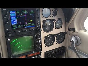 Beechcraft Baron 55 (D55) first flight with rebuilt engines