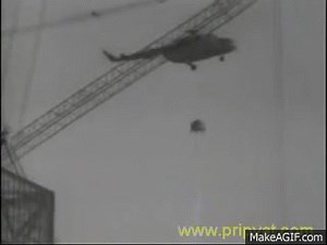 Chernobyl disaster: Helicopter crash near Nuclear PowerPlant on Make a GIF