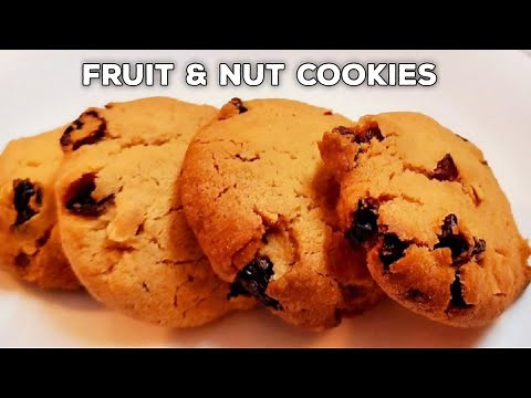 Easy & Quick Fruit n Nut Cookies Recipe - Bakery Style | Simas Tasty Recipes
