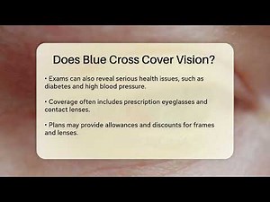 Does Blue Cross Cover Vision? - Optometry Knowledge Base