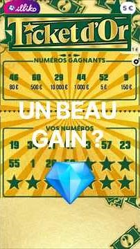 GRATTAGE DE TICKET FDJ | Ticket D'or #jeux #gagnant #fdj #jeu #ticketsfdj #grattageilliko